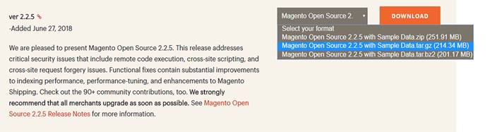 Select the option ending in .tar.gz
